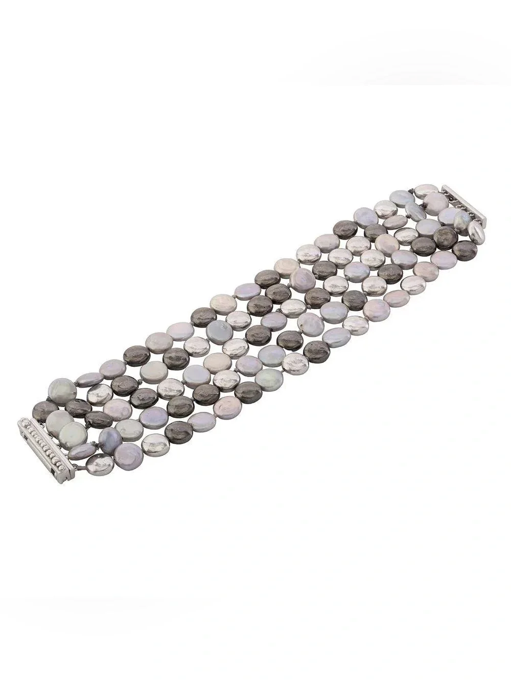 NEW Michael Aram Molten Bracelet Sterling Silver 925 & Pearls beads luxury